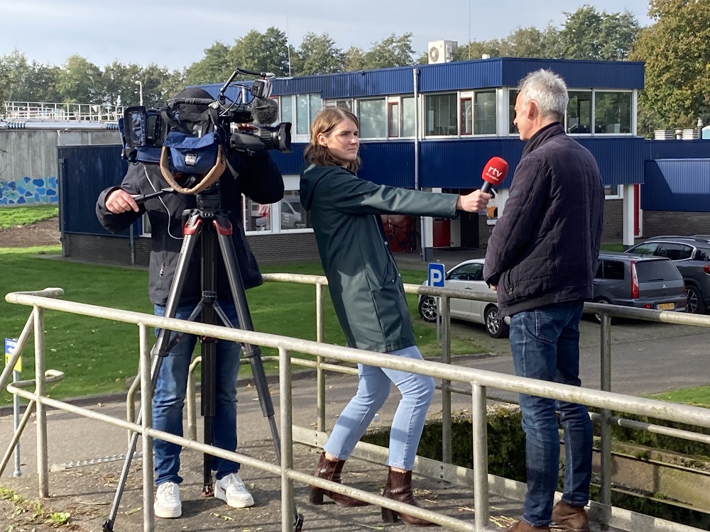 RTV Drenthe po de rioolwaterzuivering in Echten