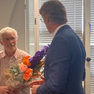 Cees Zoon wordt geïnstalleerd als lid van het Algemeen Bestuur van Waterschap Drents Overijsselse Delta