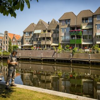 Vissen in de Zwolse gracht