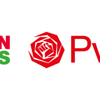 Logo's D66-GroenLinks_PvdA-Volt