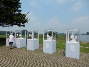 Zeezoutsculpturen van Peter de Cupere.