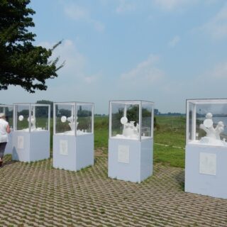 Zeezoutsculpturen van Peter de Cupere bij de IJsselbiënnale 2017.