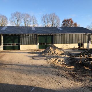 De loods van het waterschap bij Alteveer