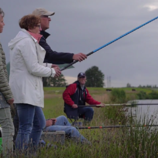 Antje Kingma en de vissers in de Vecht