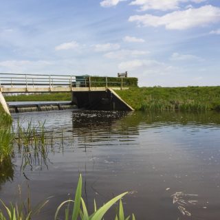 Stuw bij de Wapservensche Aa
